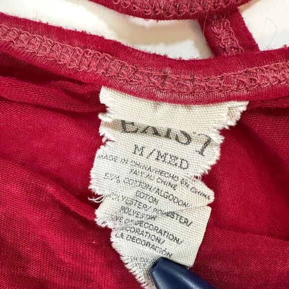 Outer Banks OBX Exist Tank Top Criss Cross Back Women's Red Size Medium M - Picture 6 of 6